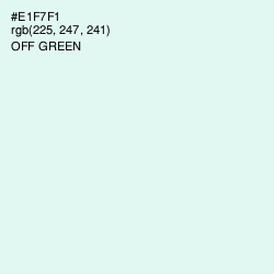 #E1F7F1 - Off Green Color Image